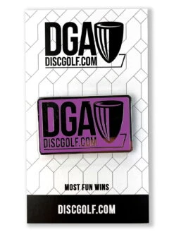 DGA Logo Pin -Disc Gear Shop dga disc golf pins purple logo